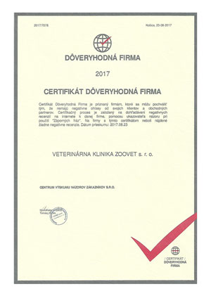 Certifikát